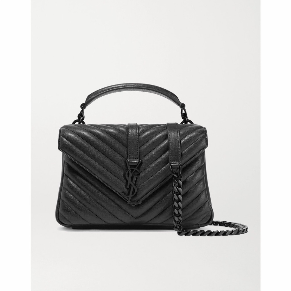 Saint Laurent shoulder bag, leather. Authentic.